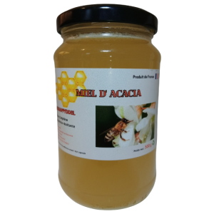 Pot de miel artisanal issu d’une production locale, récolté avec soin par une apicultrice passionnée